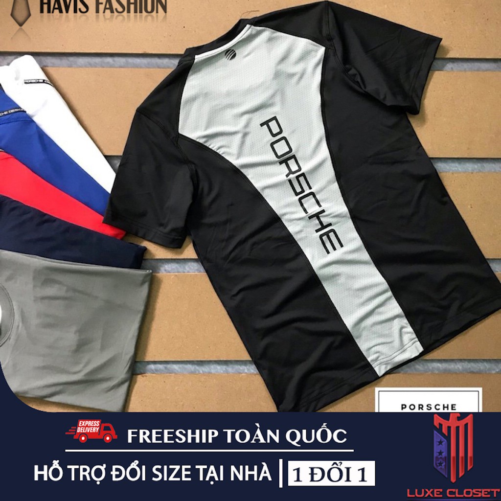 Áo thun thể thao nam cổ tròn phối hai màu cực chất ADBP001 | BigBuy360 - bigbuy360.vn