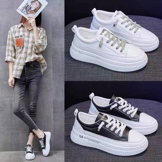 Giày nữ,giày nữ độn đế 4p kiểu dáng đơn giản hot 2020