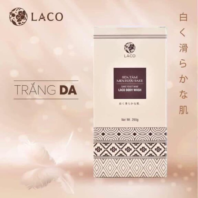 Sữa Tắm Men Rượu SAKE LACO Cao Cấp 290gr