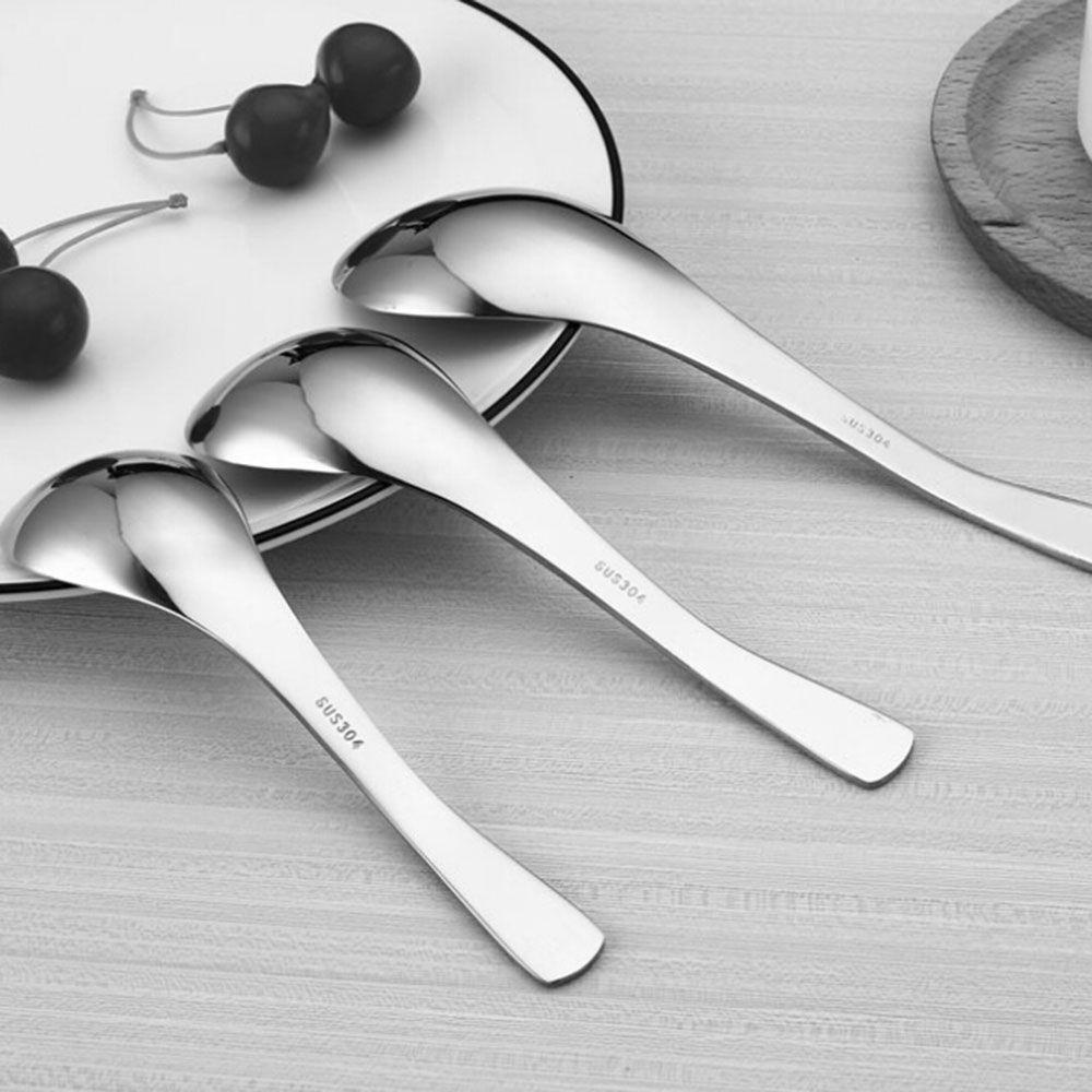 Muỗng Ăn Súp / Kem / Trà / Cà Phê Bằng Chất Liệu Dày Dặn Tiện Dụng Cho Bé
