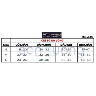 Vớ tĩnh mạch gót chân Novamed (Bó gót)