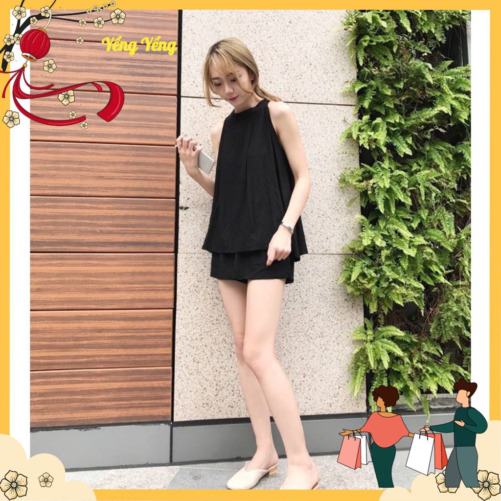 SNU245 - SET ĐÙI NỮ ÁO CỔ YẾM 2M