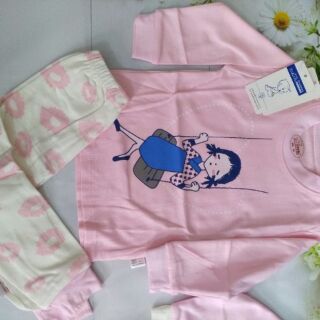 Set 2 bộ cotton Linkcard cho bé gái