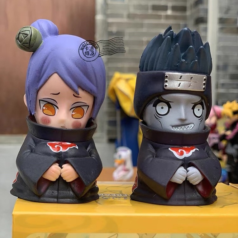 Naruto Chibi mô hình 8cm  - Set Akatsuki Sitting độc đáo bằng PVC cao cấp Fx Anime