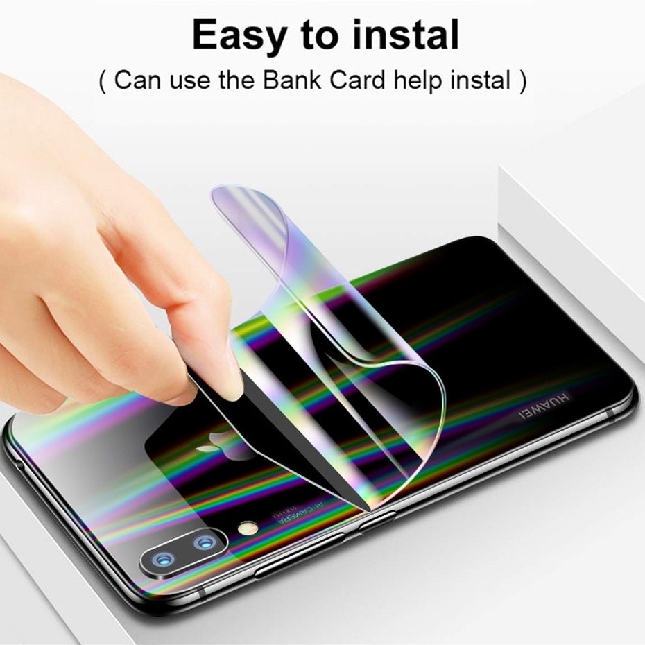 Miếng Dán Bảo Vệ Mặt Sau Điện Thoại iPhone 13 12 11 Pro Max X Xr Xs Max 8 7 6 6s Plus SE 2020 TPU