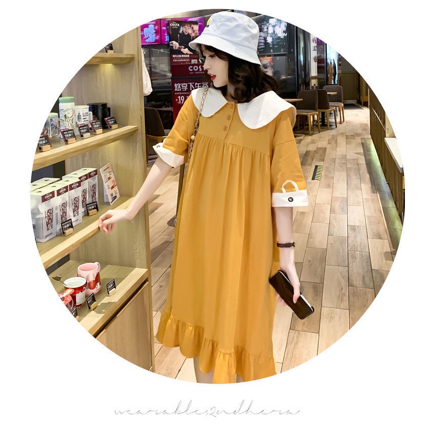 Váy bầu mặc nhà - -chất liệu cotton-mềm- mát -mịn (váy tai thỏ -VÁY-MS-03) | BigBuy360 - bigbuy360.vn