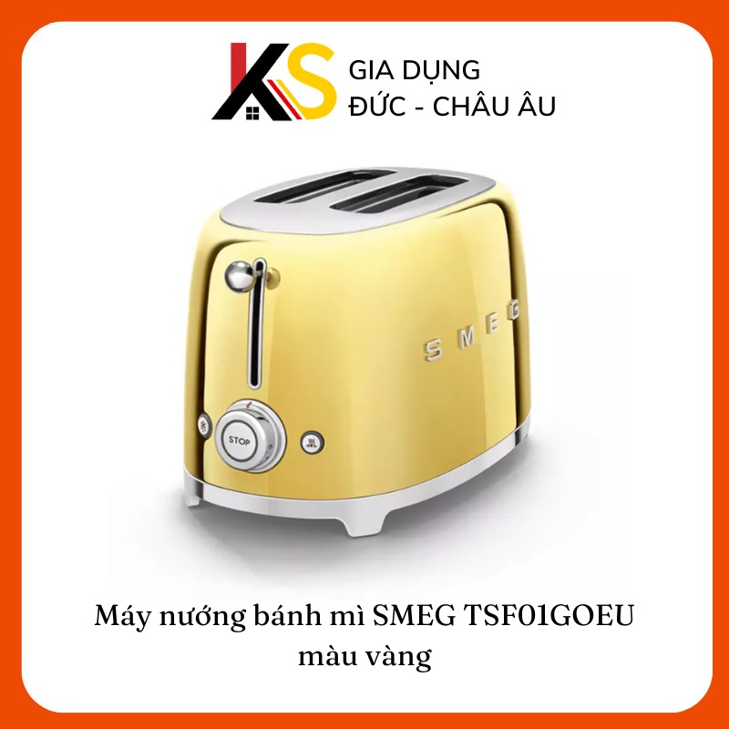 Máy nướng bánh mì SMEG TSF01GOEU màu vàng đẹp mắt