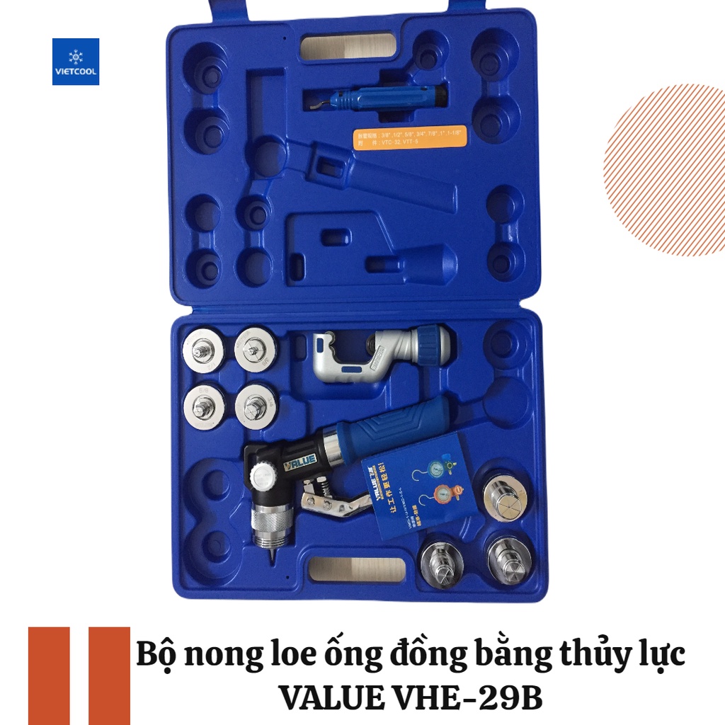 Bộ nong ống đồng bằng thủy lực Value Model VHE - 29B