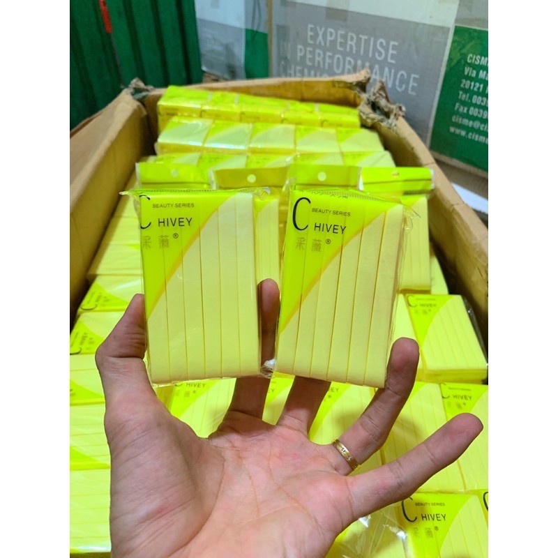 Bông nở rửa mặt Chivey Nhật Bản gói 12 miếng | BigBuy360 - bigbuy360.vn