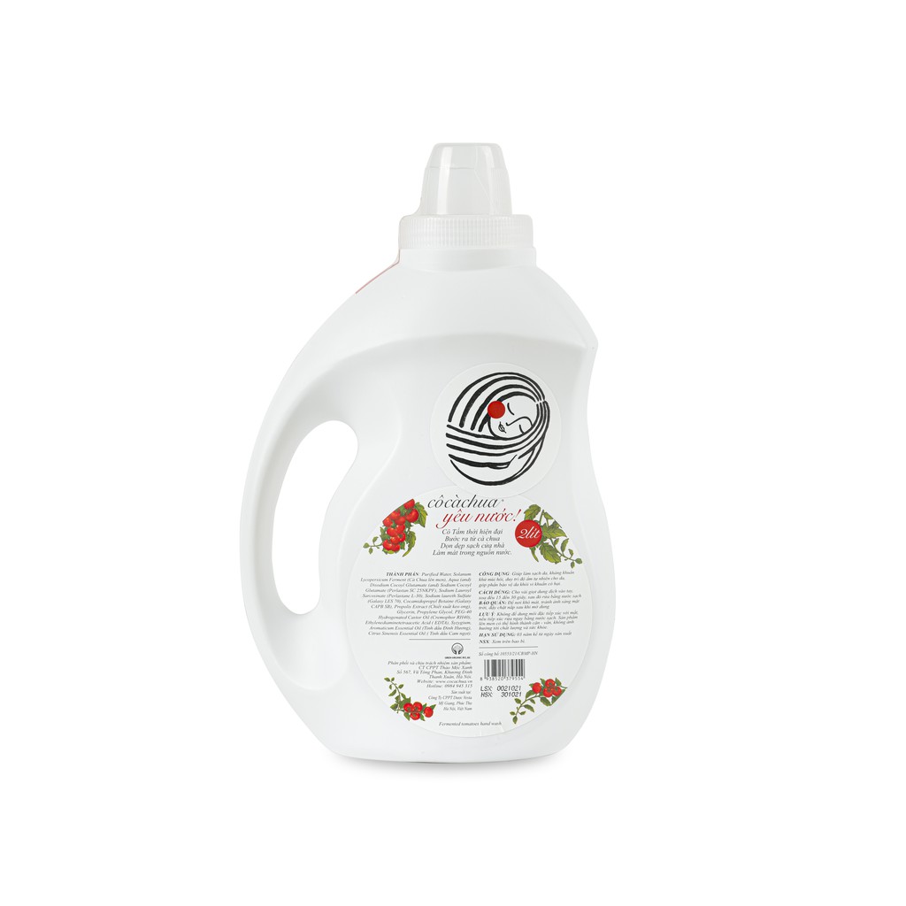 [Mã INCU50 giảm 50K đơn 150K] Nước Rửa Tay Cô Cà Chua Mới Toanh 2L | BigBuy360 - bigbuy360.vn