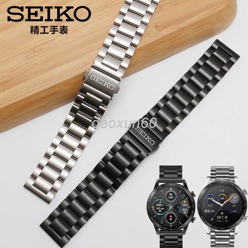 Seiko Đồng Hồ Đeo Tay 5 Dây Thép Thời Trang Cho Nam Nữ