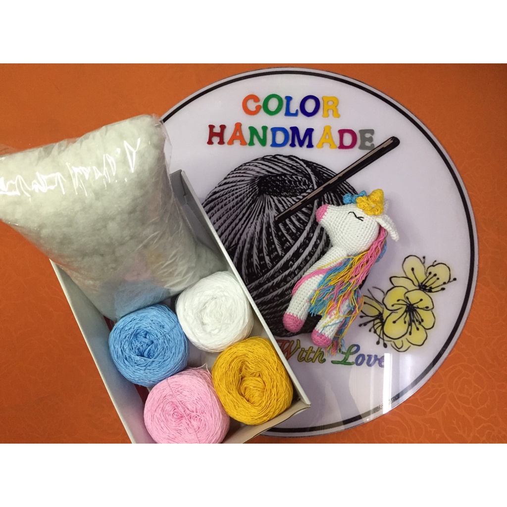 Set len-Set móc len-Bé Lucy The Unicorn