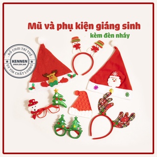 Phụ kiện hóa trang - phụ kiện giáng sinh cho bé - mũ noel cho bé - kính cho bé -bờm cho bé - pop it