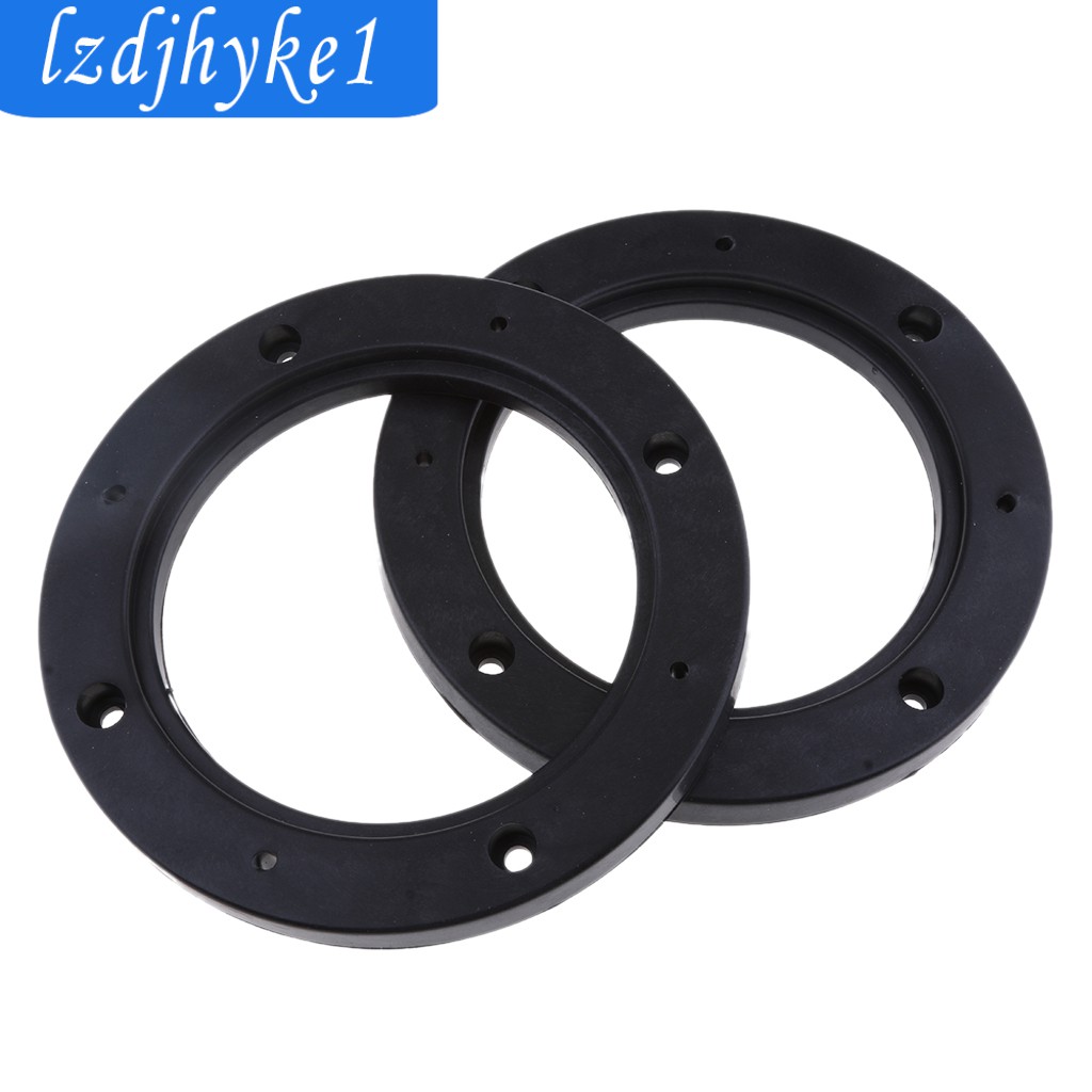 Set 2 Vòng Đệm Loa Âm Thanh 4inch Màu Đen An Toàn Cho Xe Hơi