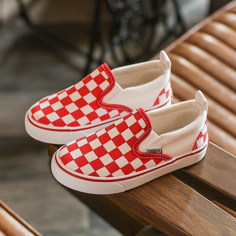 Giày Thể Thao Vans Replica Vải Canvas Nhập Khẩu Cao Cấp Cho Bé