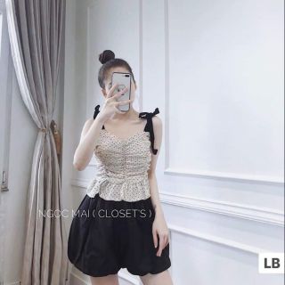 Sét áo dây chấm bi 250 sale 200