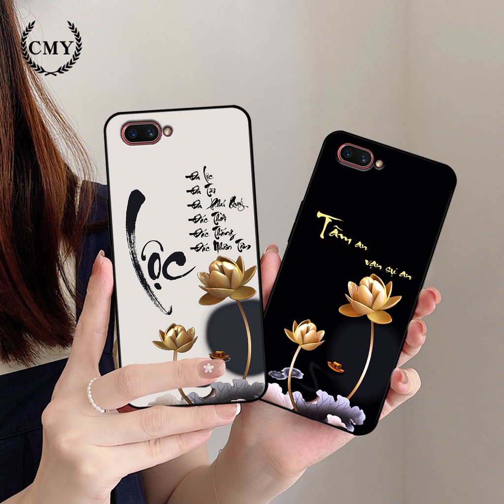 Ốp lưng Oppo A3s / Oppo A1k in hình phong cách chữ thư pháp cha mẹ, tài lộc