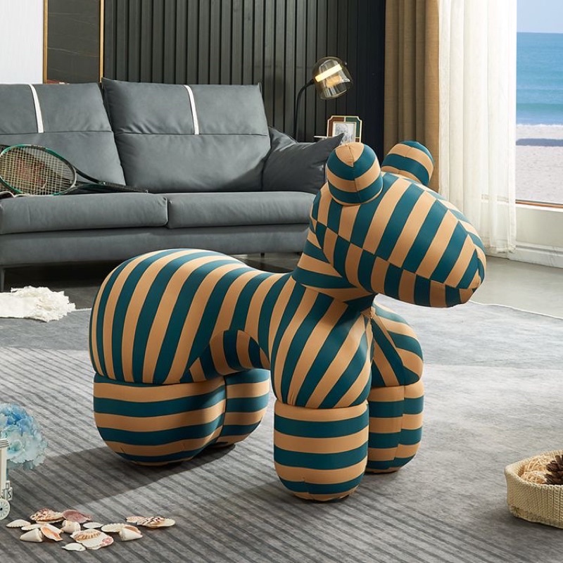 Pony Chair ghế Pony D.ior/Fen.di cao size đại trang trí phòng khách