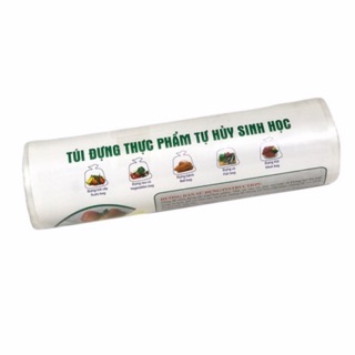 Túi thực phẩm tự huỷ sinh học 25*35*0,5kg - Túi tự huỷ thân thiện với môi trường