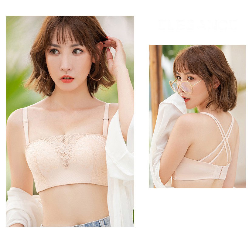 Áo lót su đúc quây ren nâng ngực ♥️ [FREESHIP] ♥️ Áo ngực đệm bàn tay tạo khe quyến rũ | BigBuy360 - bigbuy360.vn