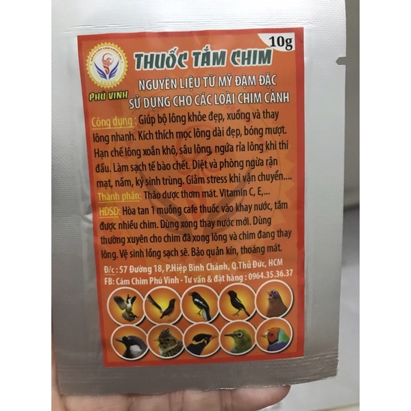 Thuốc cho chim cảnh Phú Vinh