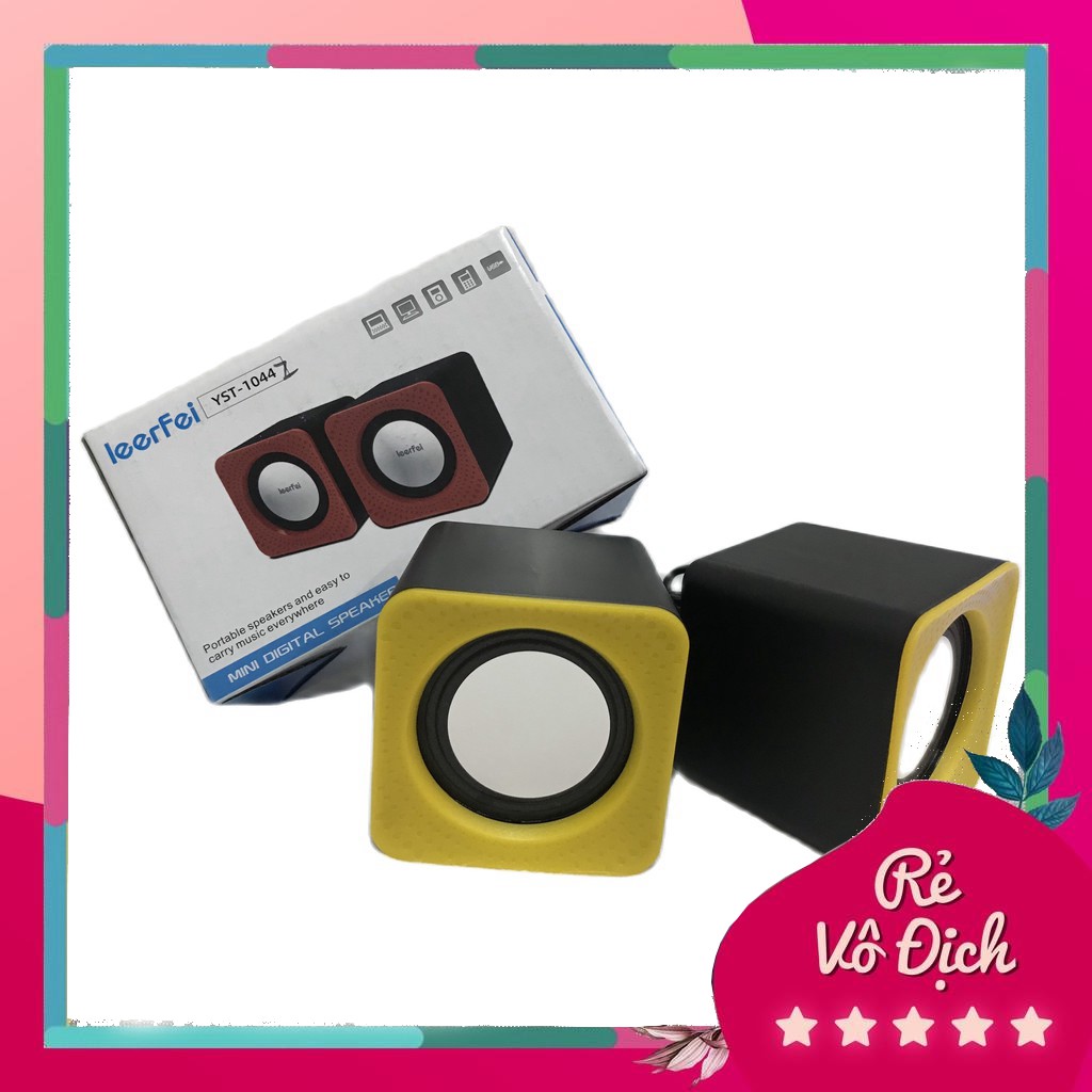 Loa vi tính mini 2.0 LeerFei YST-1044 bass siêu trầm màu ngẫu nhiên rẻ ơi là rẻ