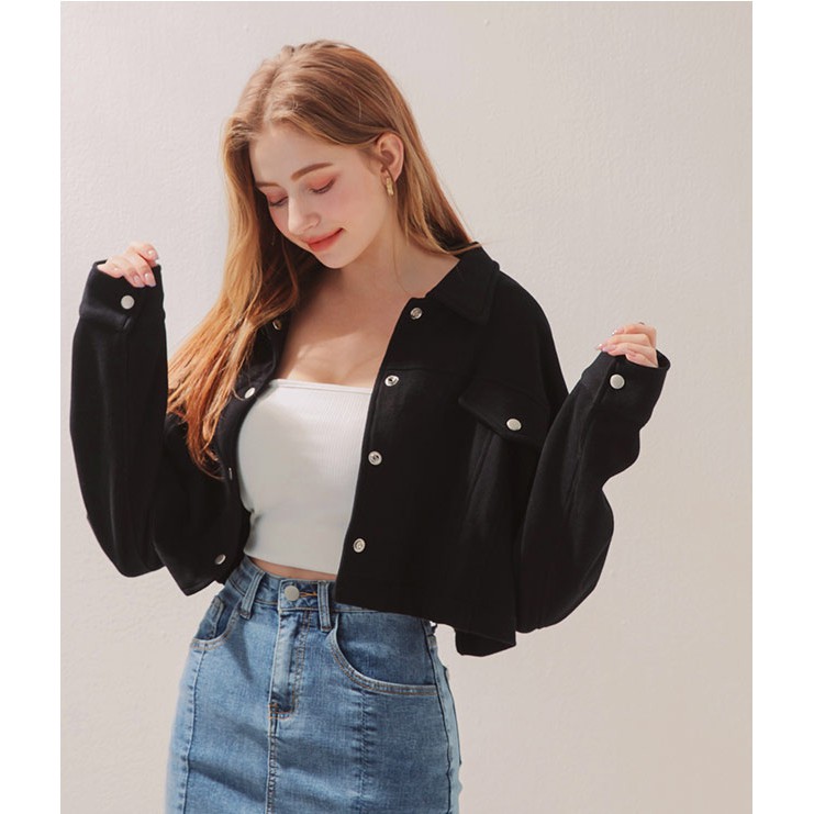 Áo khoác cotton cổ sơ mi nữ Air Space 2030126010 | BigBuy360 - bigbuy360.vn