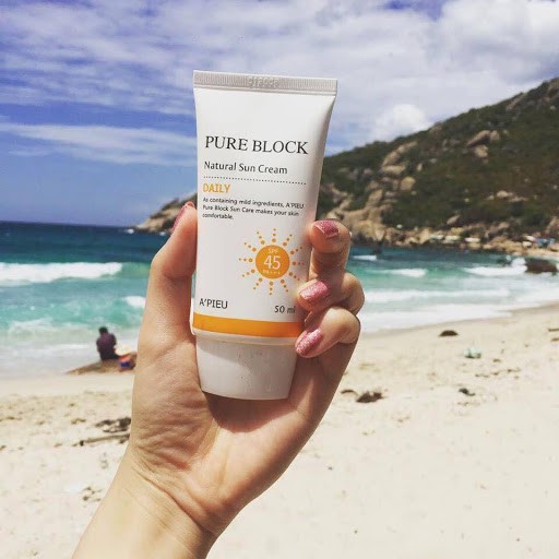 Kem chống nắng A\'PIEU Pure Block Natural Daily Sun Cream 50ml