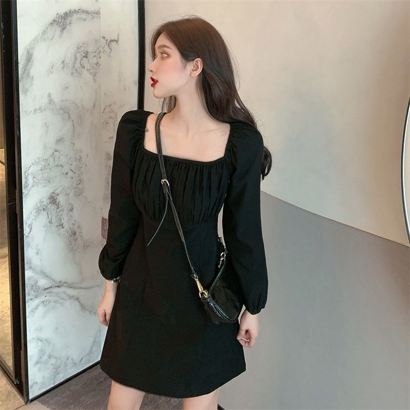 Đầm Cổ Vuông Tay Phồng Phong Cách Retro Thời Trang Nữ | BigBuy360 - bigbuy360.vn