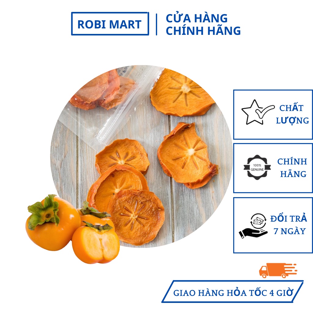 Hồng thái lát sấy lạnh Robi Mart gói 20g - Lát đẹp hàng chính hãng