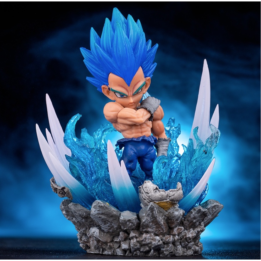 [ Dưa hấu ] Mô hình nhân vật Dragon Ball - Mô hình Vegeta và Goku Blue Saiyan - Có Box