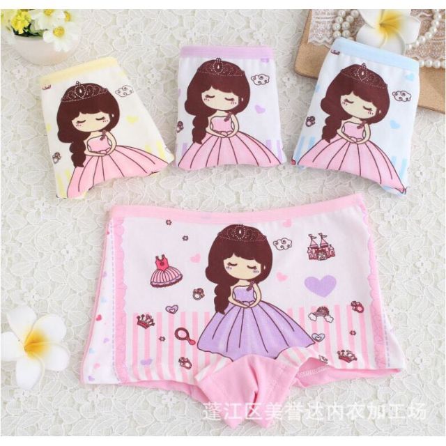 Quần chip cho bé gái tín đồ hello kitty , công chúa 2 trong 1