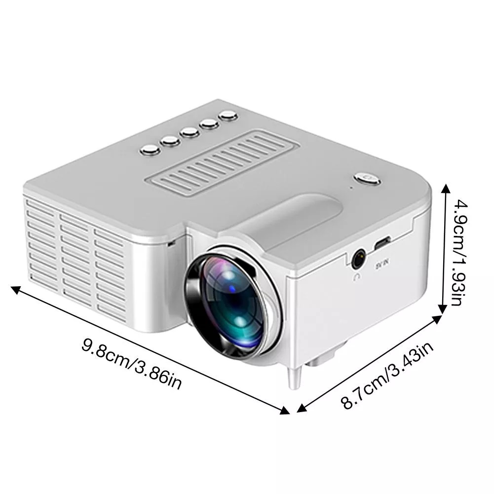Máy chiếu mini tích hợp loa có đèn led UC28C - kết nối đầu thu HD biến nhà bạn thành rạp chiếu phim một cách dễ dàng