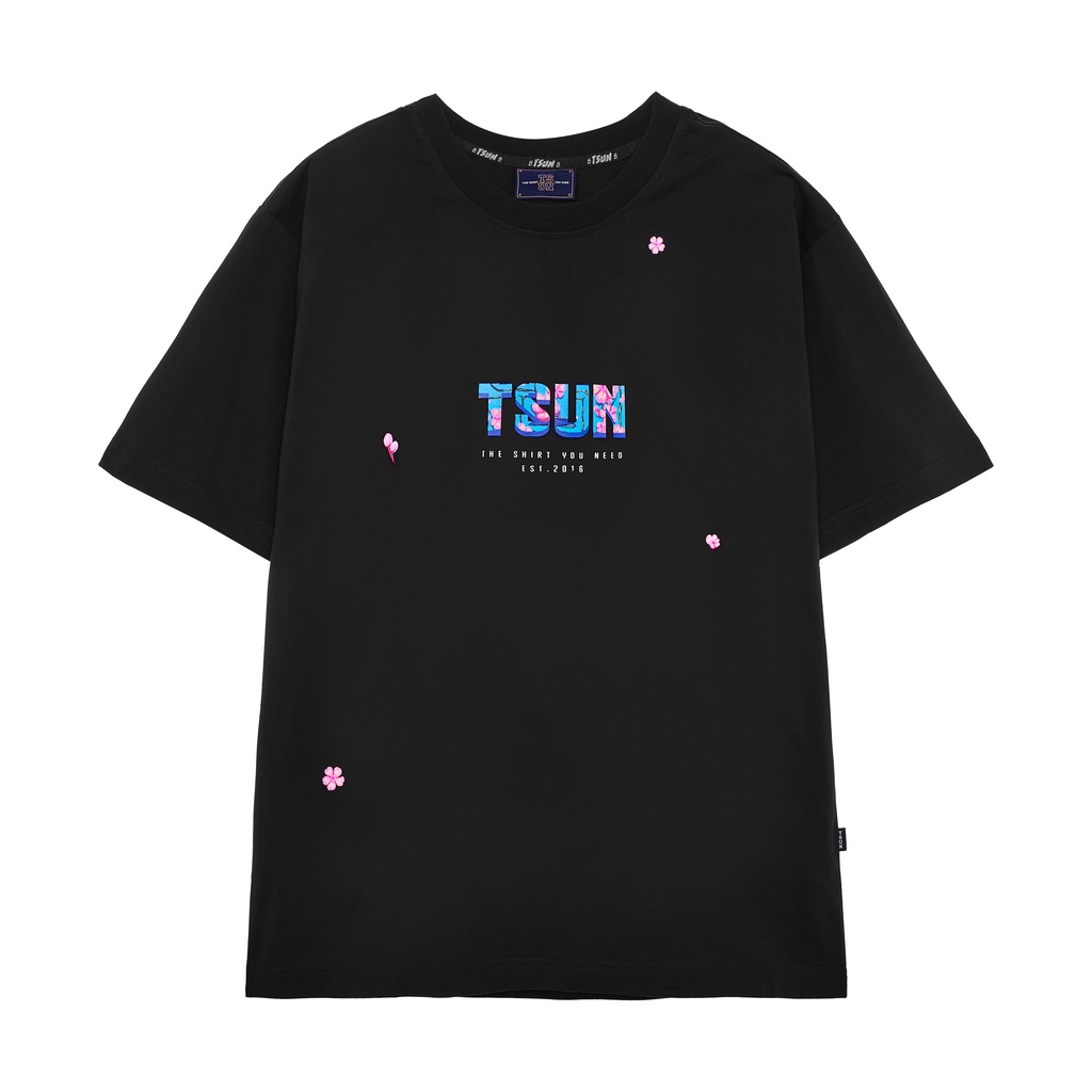 Áo thun TSUN Blossom Folwer Tee 2022 - Black - Unisex