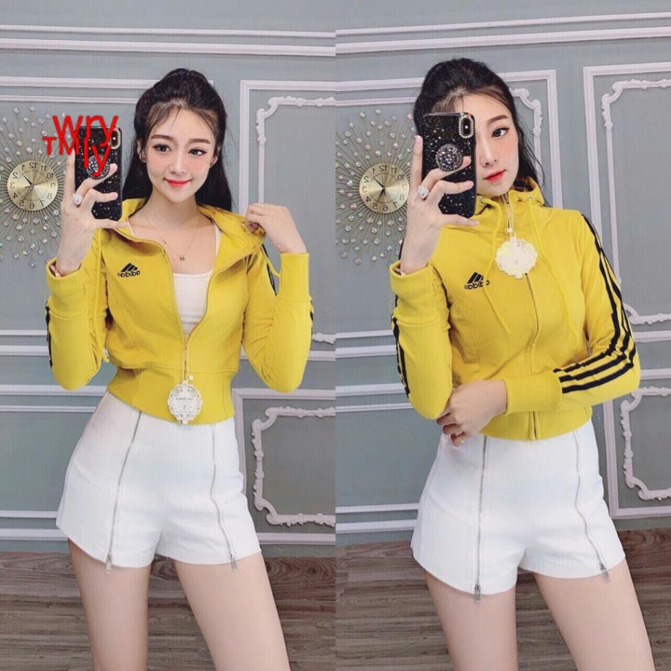 [Nhì Dáng Nhất Áo] ÁO KHOÁT LỬNG NỮ THÊU DAS CHẠY XỌC TAY khoác lửng thun nữ phong cách croptop ༴