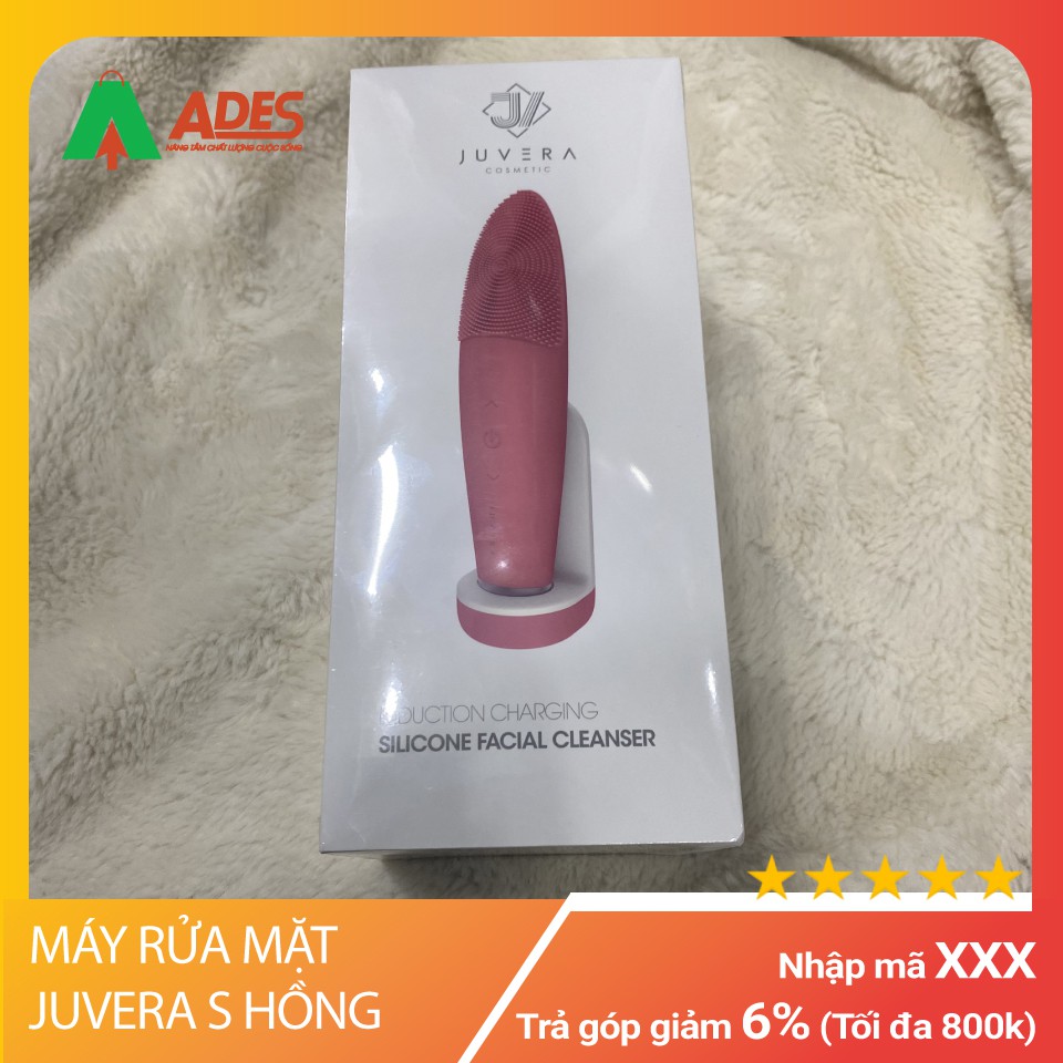 [HÀNG CHÍNH HÃNG] MÁY RỬA MẶT JUVERA S - Premium Coral Pink BH 12 tháng - 1 đổi 1 trong 1 năm