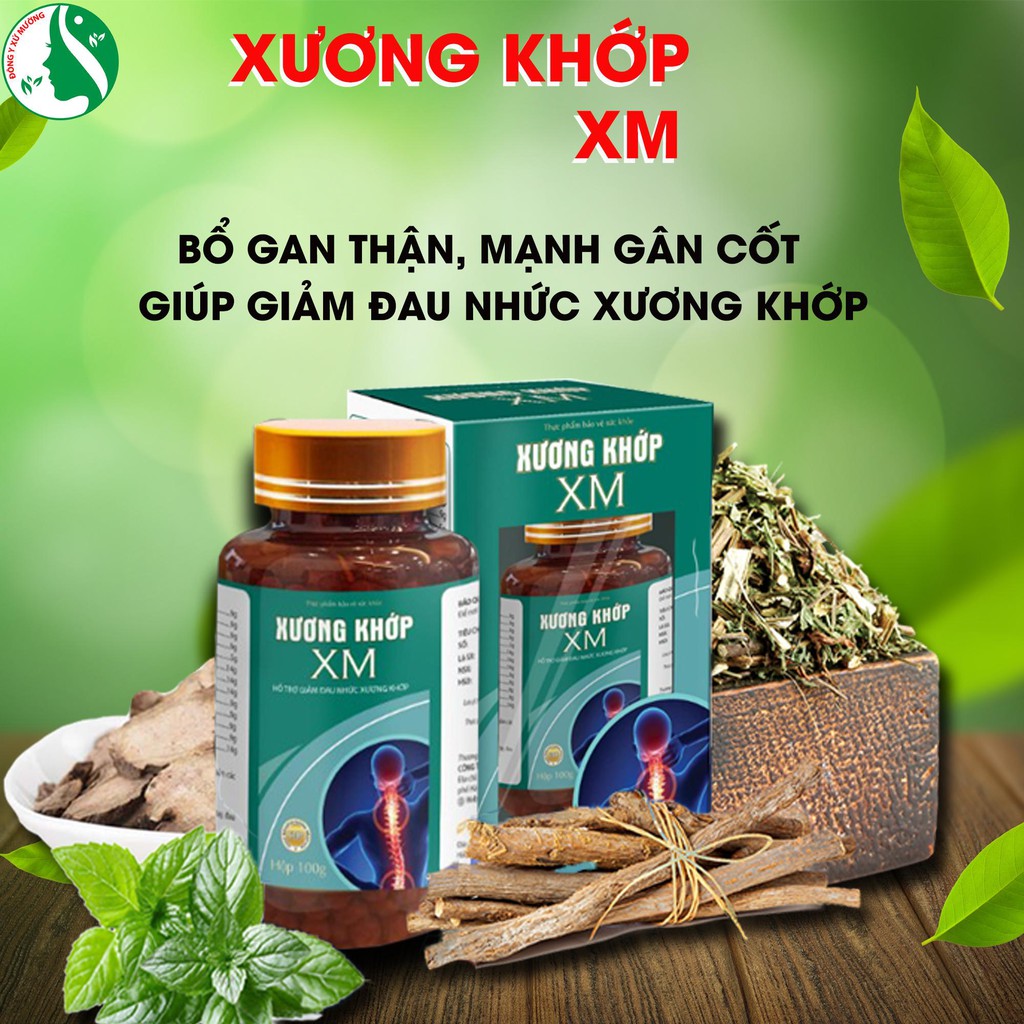 Viên uống bổ xương khớp XM tặng cao xoa XM  - giảm đau nhức thoái hoá xương khớp, mỏi vai gáy