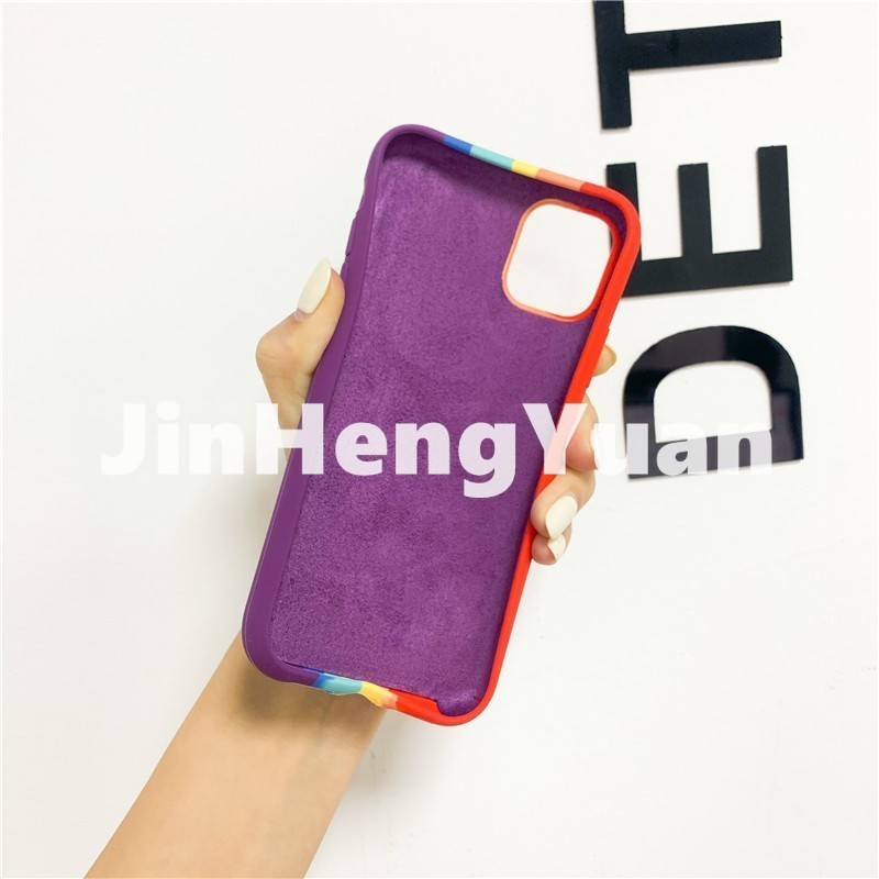Ốp lưng mềm màu cầu vồng chống rơi cho IPhone 11 12 Pro Max Mini X XS Max XR 6S 7 6 8 Plus SE2 | BigBuy360 - bigbuy360.vn