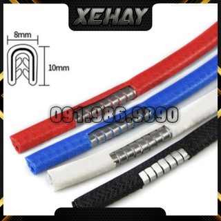 Freeship 30K cuộn 15m Nẹp viền chữ U cao su lõi thép trang trí và chống xước nẹp viền cánh cửa ô tô