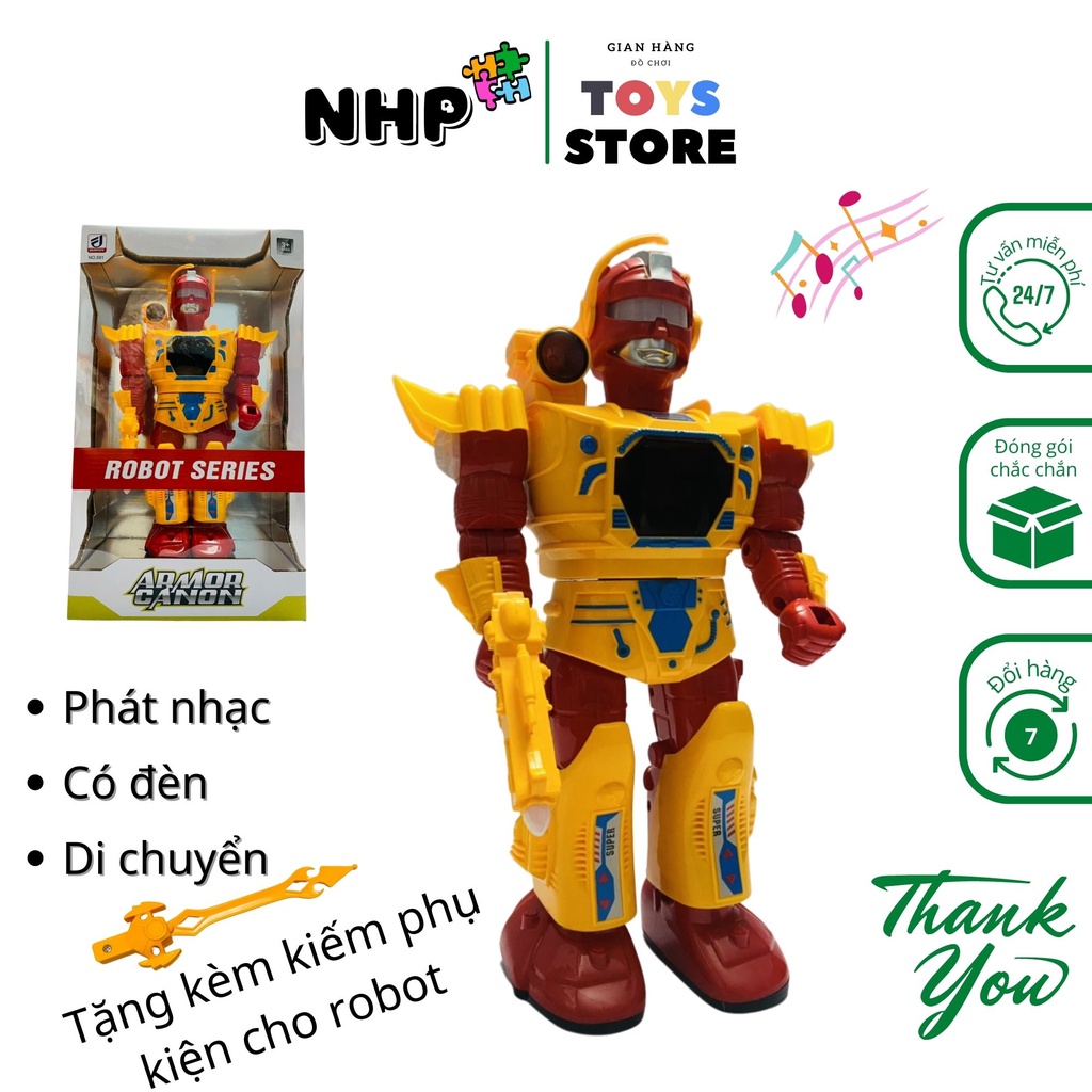 Đồ chơi cho bé robot nhảy múa, đồ chơi cho bé trai robot cảnh sát, siêu nhân trí tuệ, vận động NHP