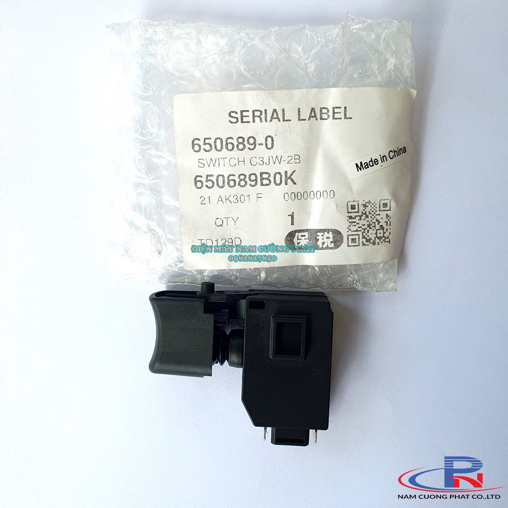 Công tắc máy khoan, máy vặn vít Makita DTD153, DTD129 DHP483, TD111, DHR171 650689-0
