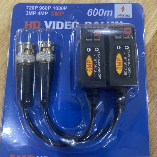 Bộ chuyển đổi video balun cho camera AHD/CVI/TVI/Analog 1080P BL-206