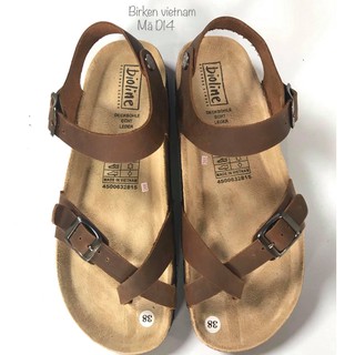 Dép sandal da bò Unisex cho Nam & Nữ (mã D14)