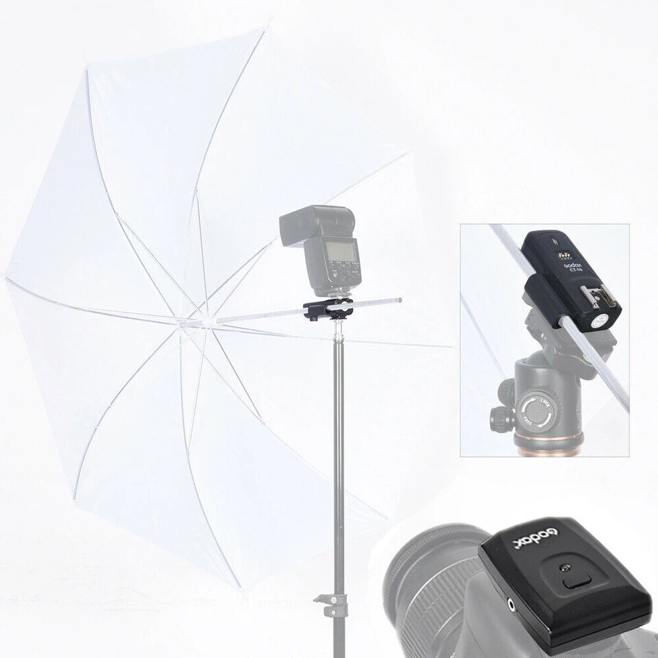 Bộ Kích Hoạt Đèn Flash Máy Phát Radio Godox CT-16 6 Kênh Và 2 Bộ Nhận Dành Cho Canon Nikon Pentax Studio Speedlite Flash