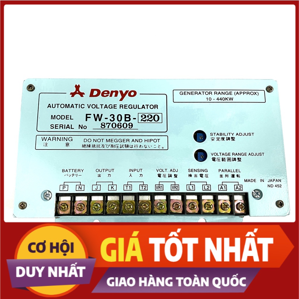Mạch điều chỉnh điện áp  AVR Denyo 30A/180V
