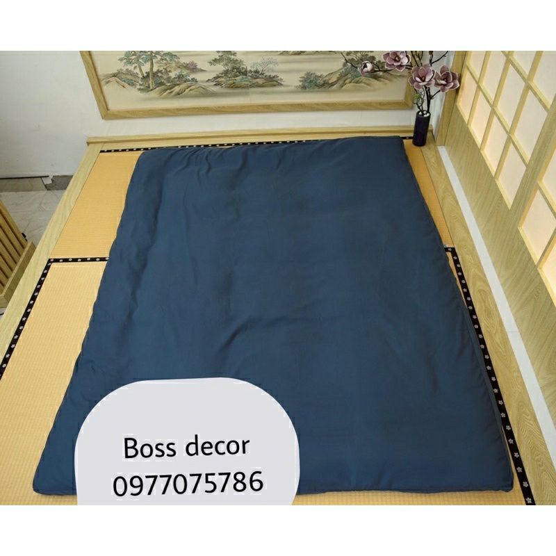 Vỏ bọc topper boss decor tấm làm mềm đệm cotton phong cách Hàn quốc