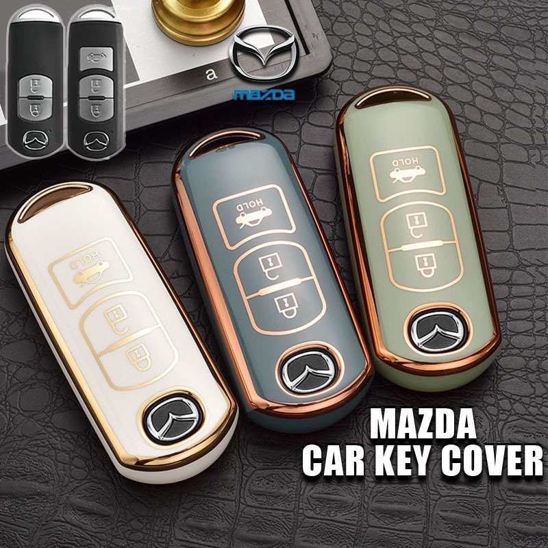 Mazda bọc chìa khoá Vỏ Chìa Khóa Khởi Động 2 Nút 3 Nút Chống Trầy Xước Cho Mazda 2 3 CX-3 CX-5 CX-7 CX-9 CX5 CX7 CX9 CX3 CX 5 CX 5