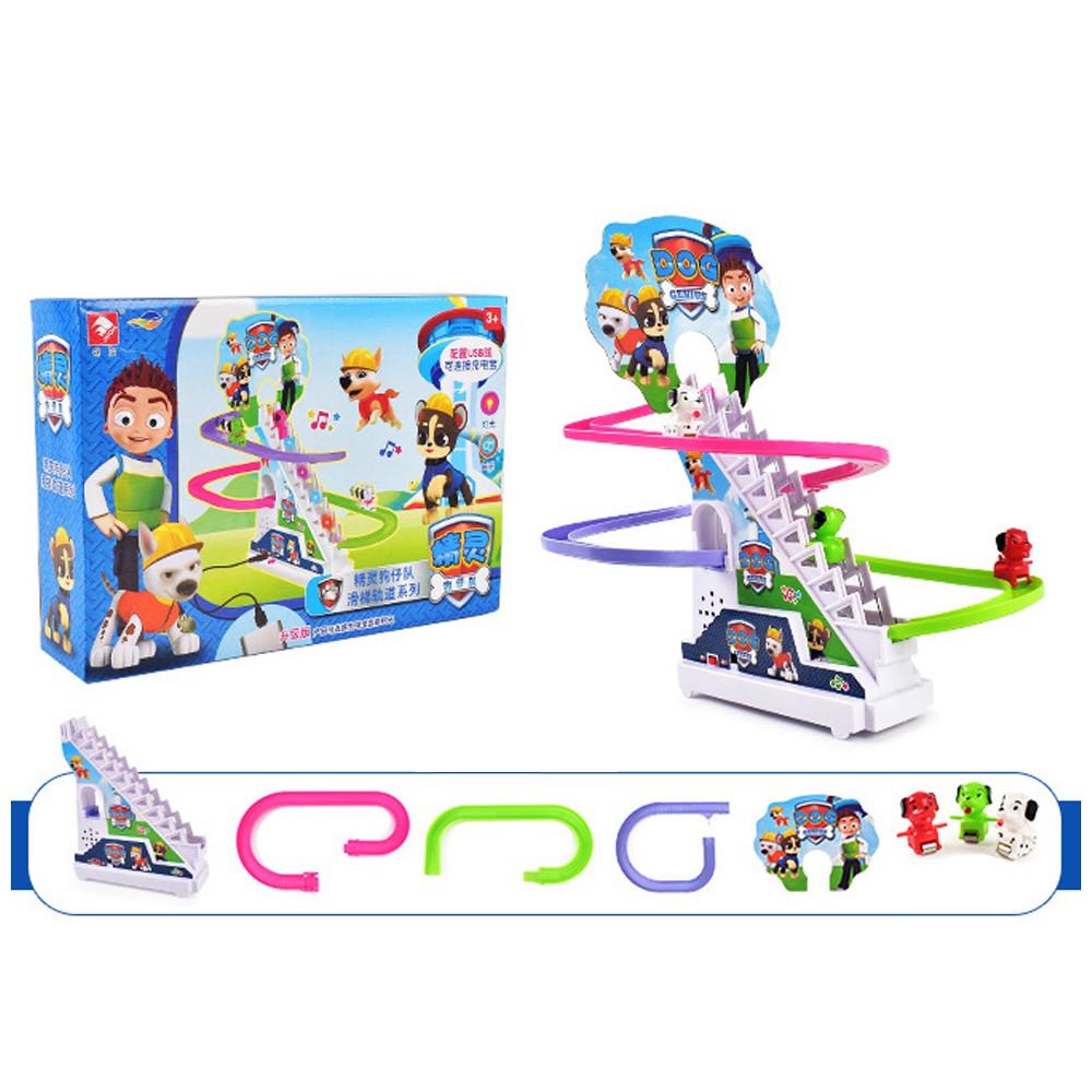 Biệt đội chó cứu hộ Paw Patrol cầu trượt dùng pin, có âm thanh, ánh sáng