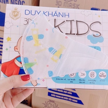 Hộp 50 khẩu trang 3D Monji trắng