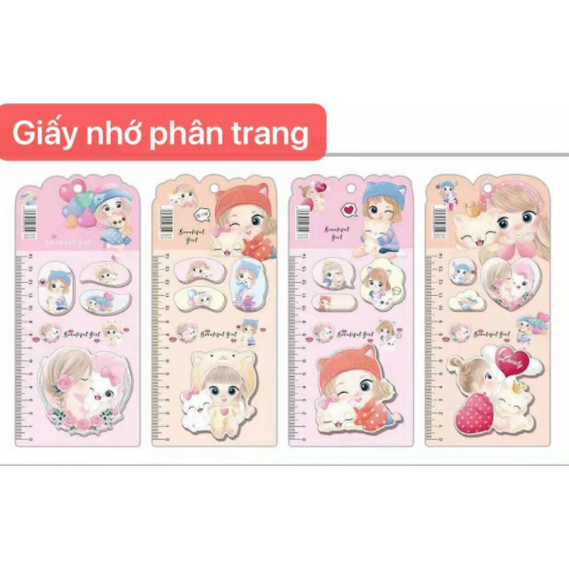 Giấy note nhớ ghi chú cute trơn dán hình động vật dễ thương vintage nhiều màu cho bé học sinh